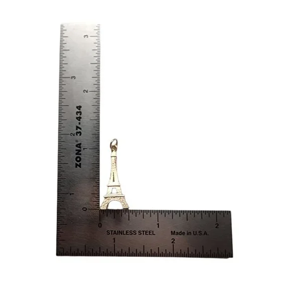 18 Karat Yellow Gold Eiffel Tower Charm #22783 - Picture 3 of 7